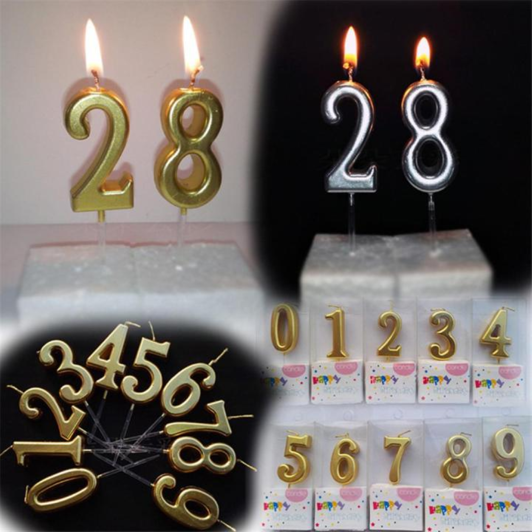 BIRTHDAY CANDLE NUMERICAL 0-9